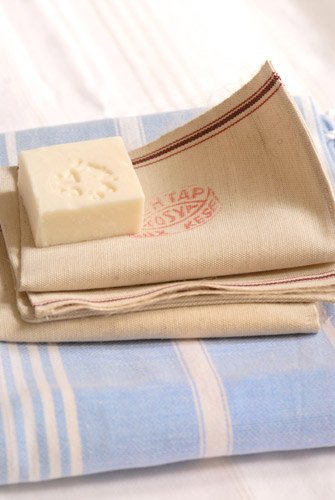scrubwashand linnen met opdruk