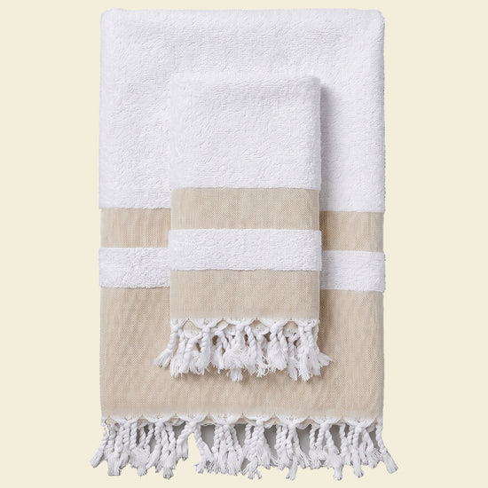 set hamamdoeken met badstof - op kleur