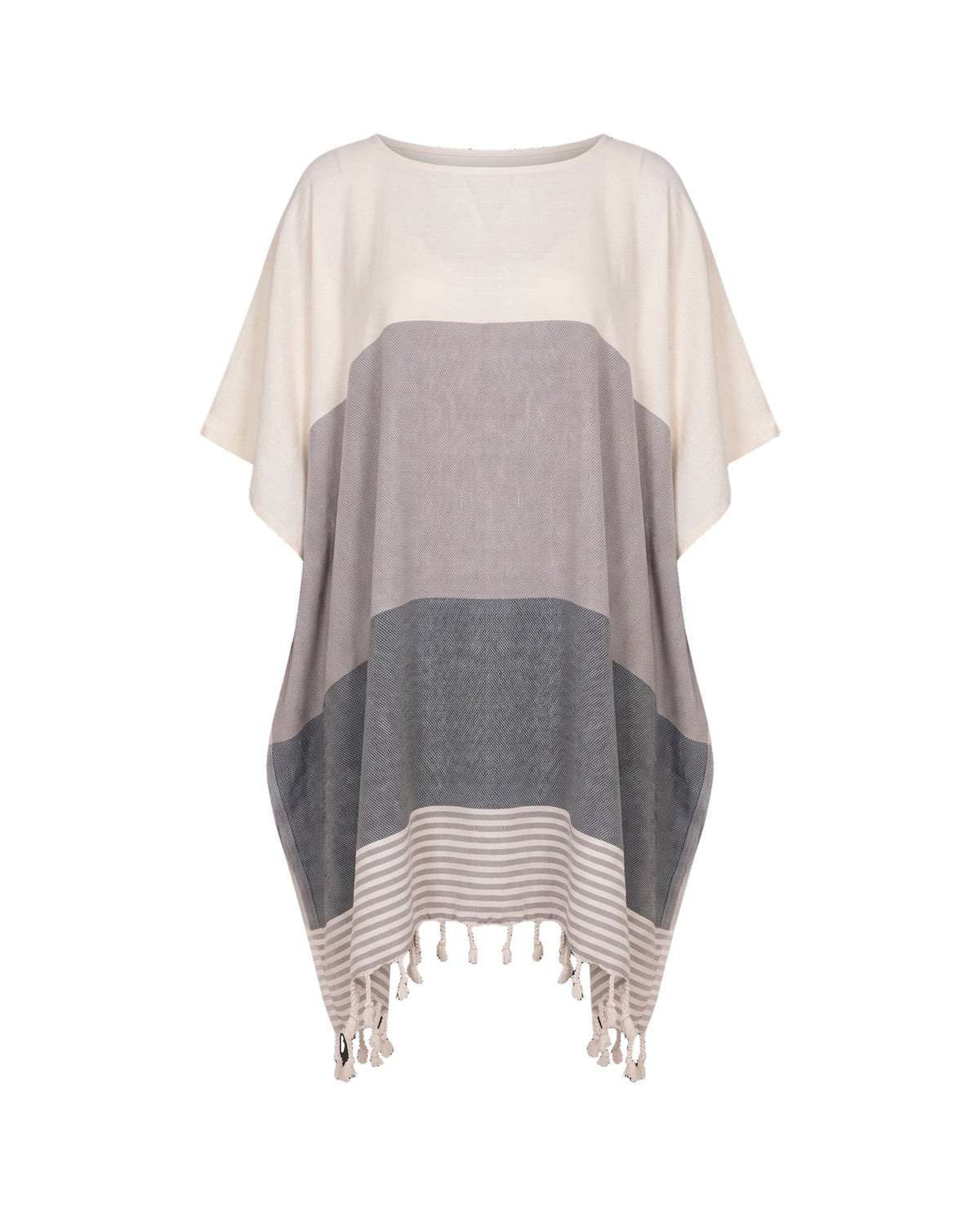 strand en sauna tuniek Sultan light grey dark grey - vrijstaand