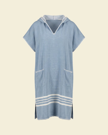 strandponcho Sultan air blue - op kleur