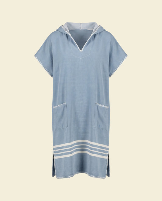 strandponcho Sultan air blue - op kleur