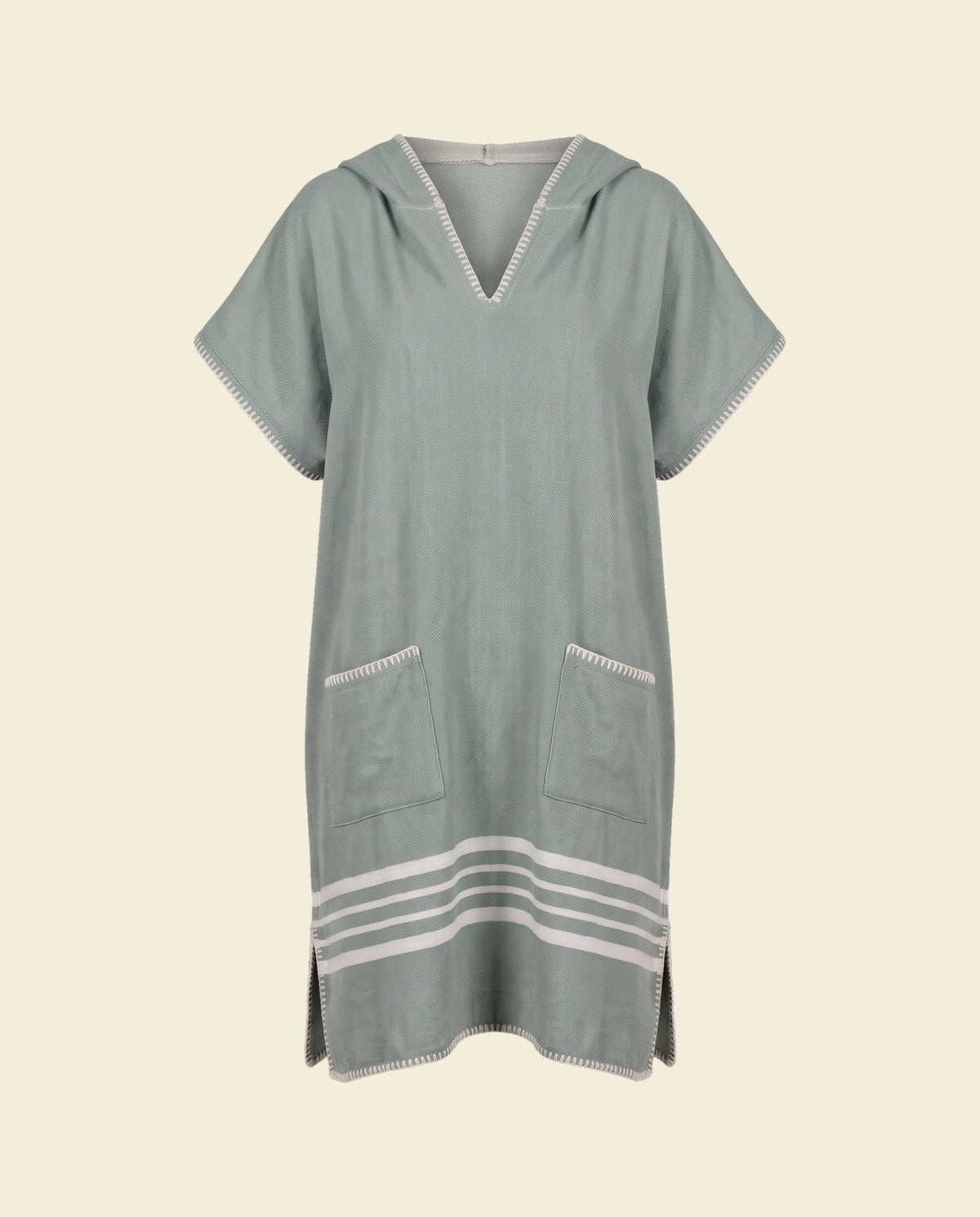 strandponcho Sultan almond green - op kleur