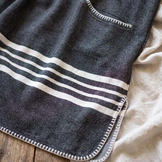 strandponcho Sultan black - detail