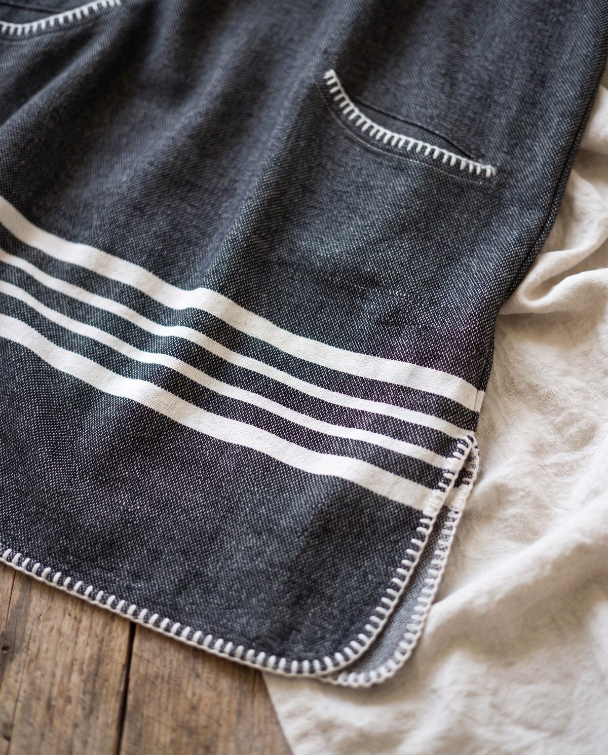strandponcho Sultan black - detail