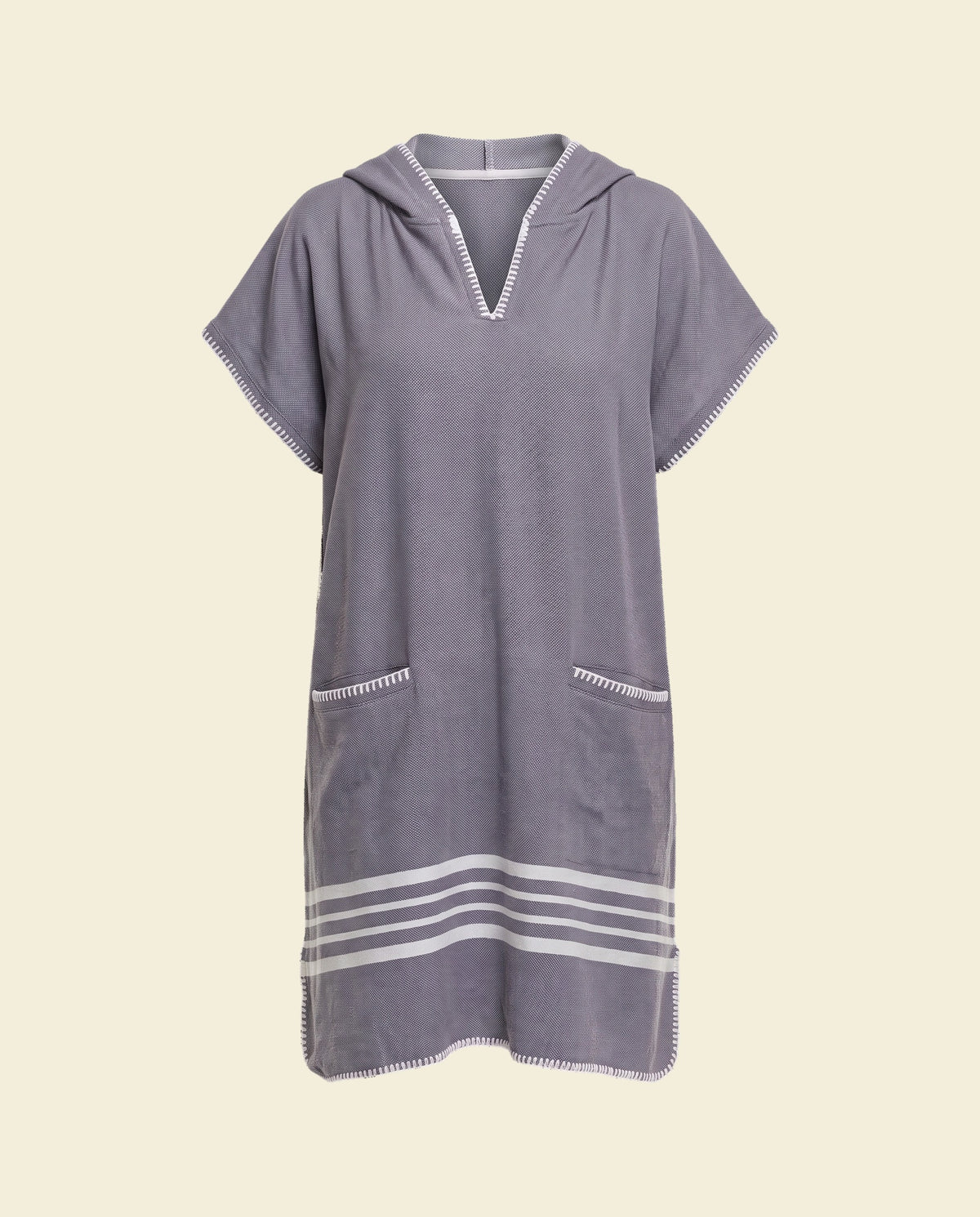 strandponcho Sultan dark grey - op kleur