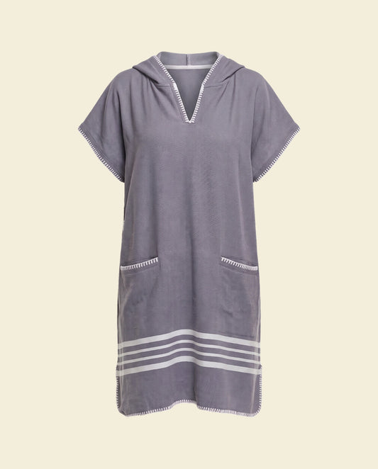 strandponcho Sultan dark grey - op kleur