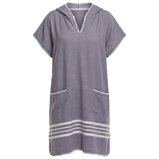 strandponcho Sultan dark grey - vrijstaand