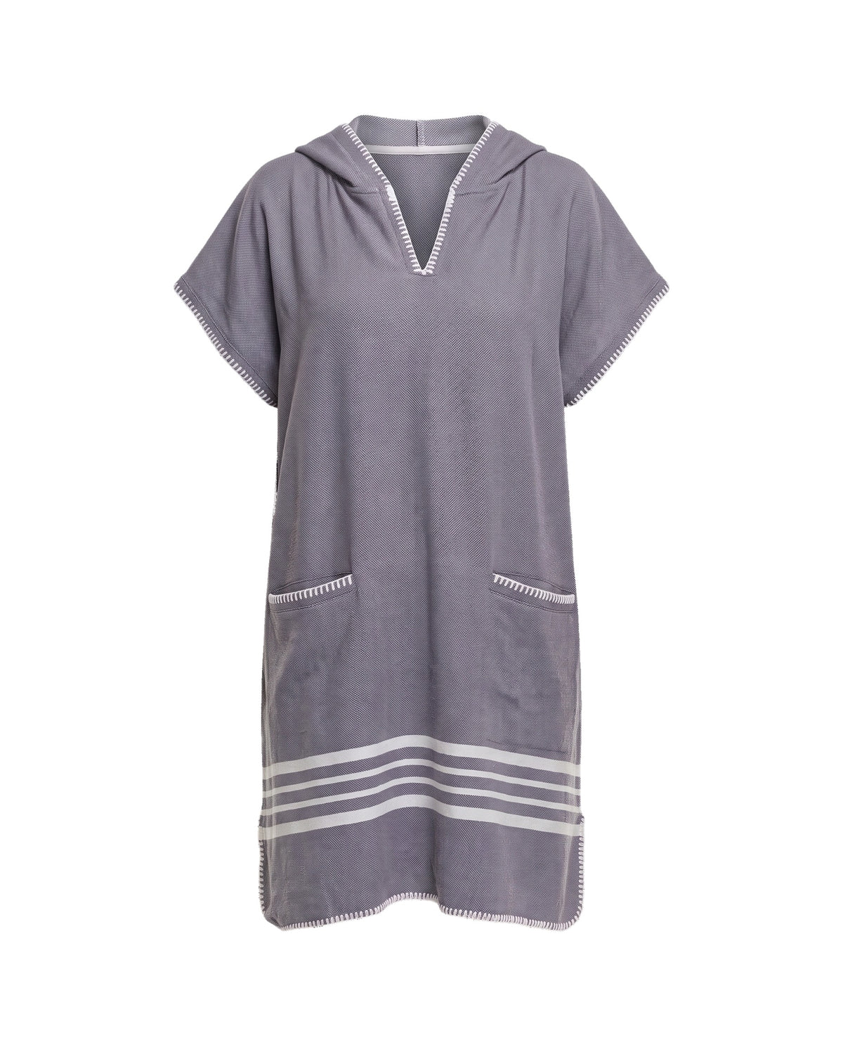 strandponcho Sultan dark grey - vrijstaand
