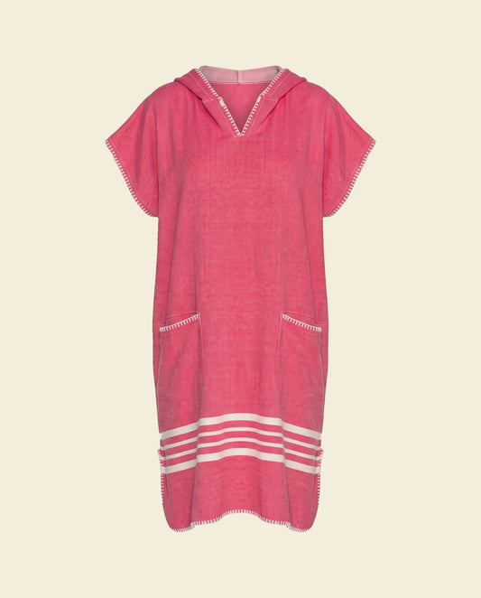 strandponcho Sultan fuchsia - op kleur