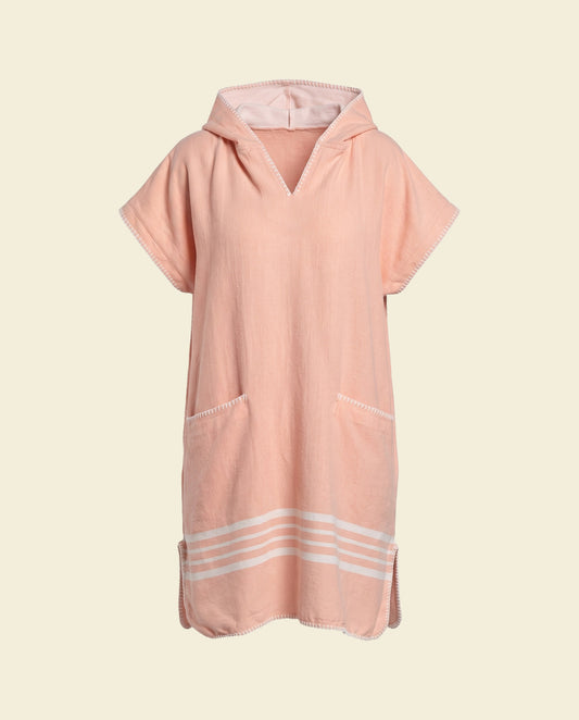 strandponcho Sultan melon - op kleur