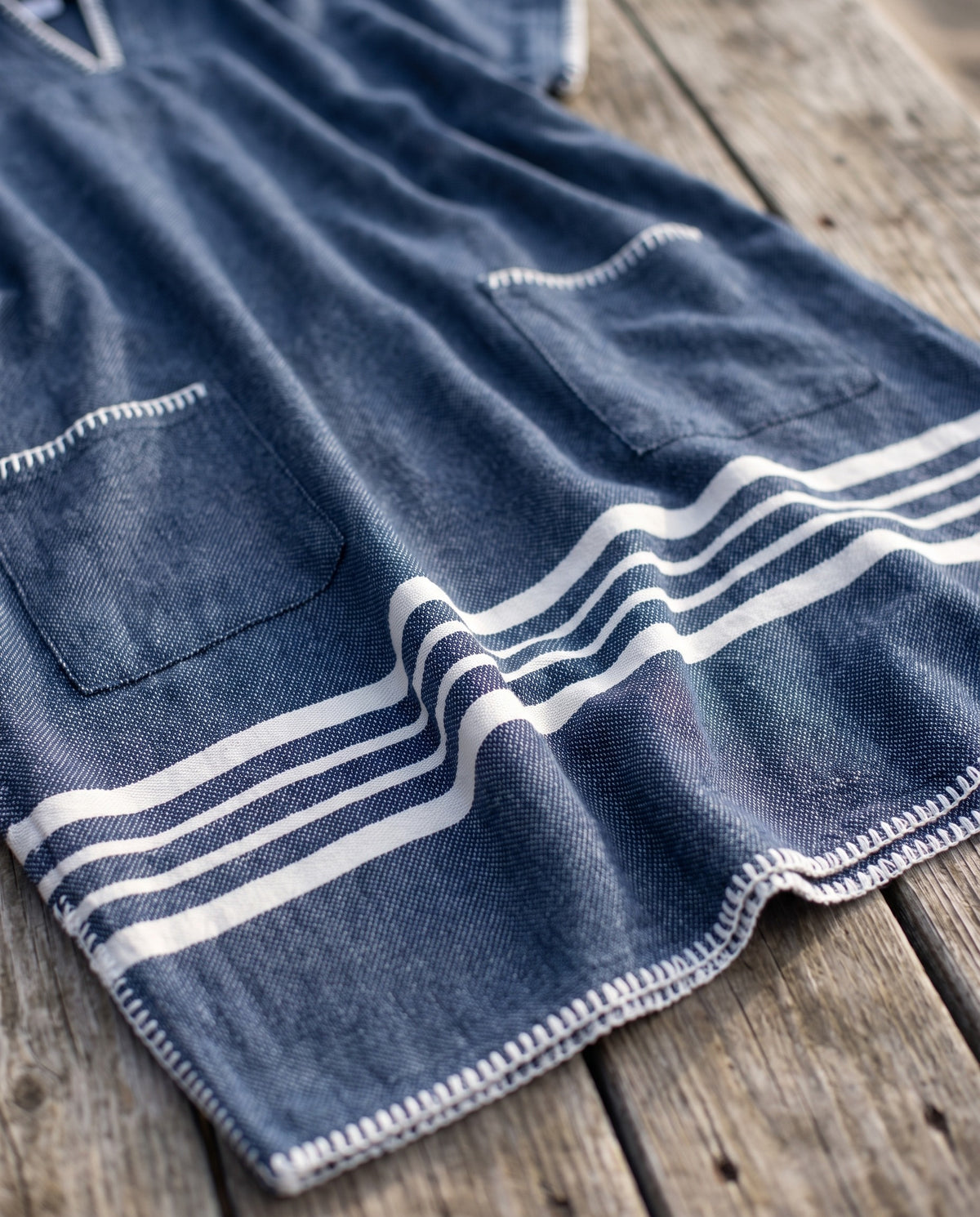 strandponcho Sultan navy - detail