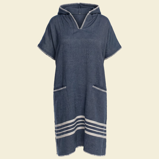 strandponcho Sultan navy - op kleur