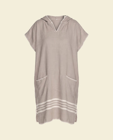 strandponcho Sultan taupe