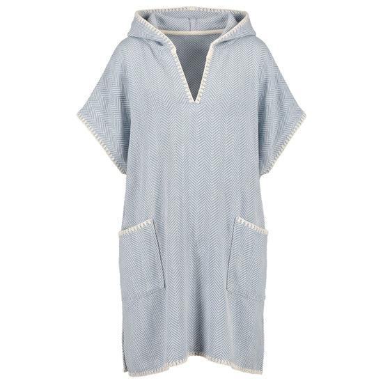 strandponcho ZigZag air blue - vrijstaand