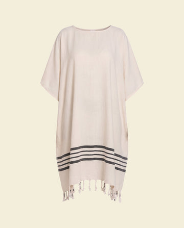 strandtuniek Sultan natural black - op kleur