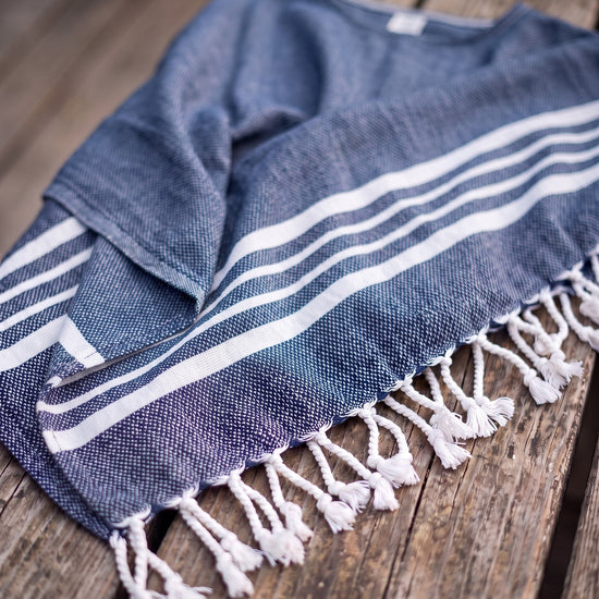 strandtuniek Sultan navy - detail