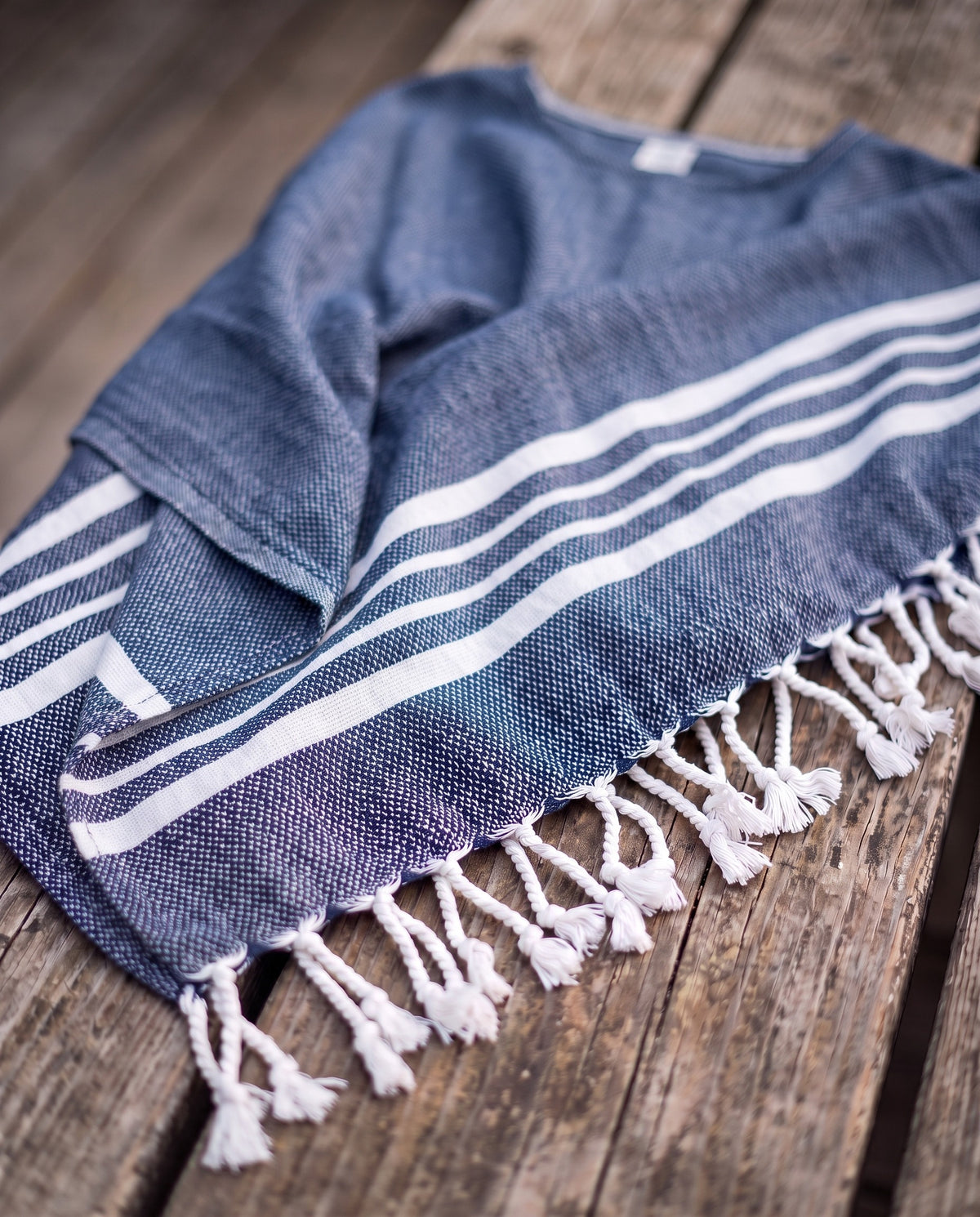 strandtuniek Sultan navy - detail