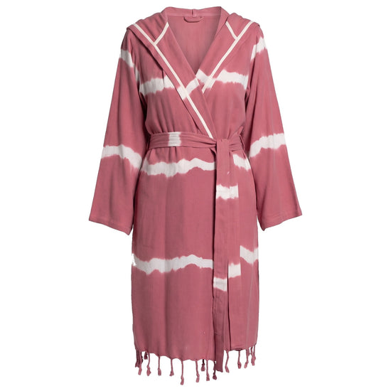 tie dye badjas dusty rose - vrijstaand