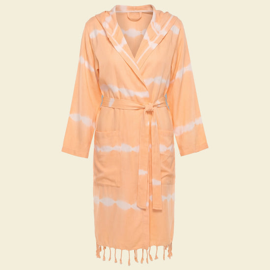 tie dye badjas melon - op kleur