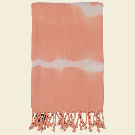 tie dye hamamdoek melon - op kleur