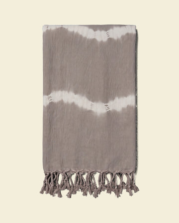 tie dye hamamdoek taupe