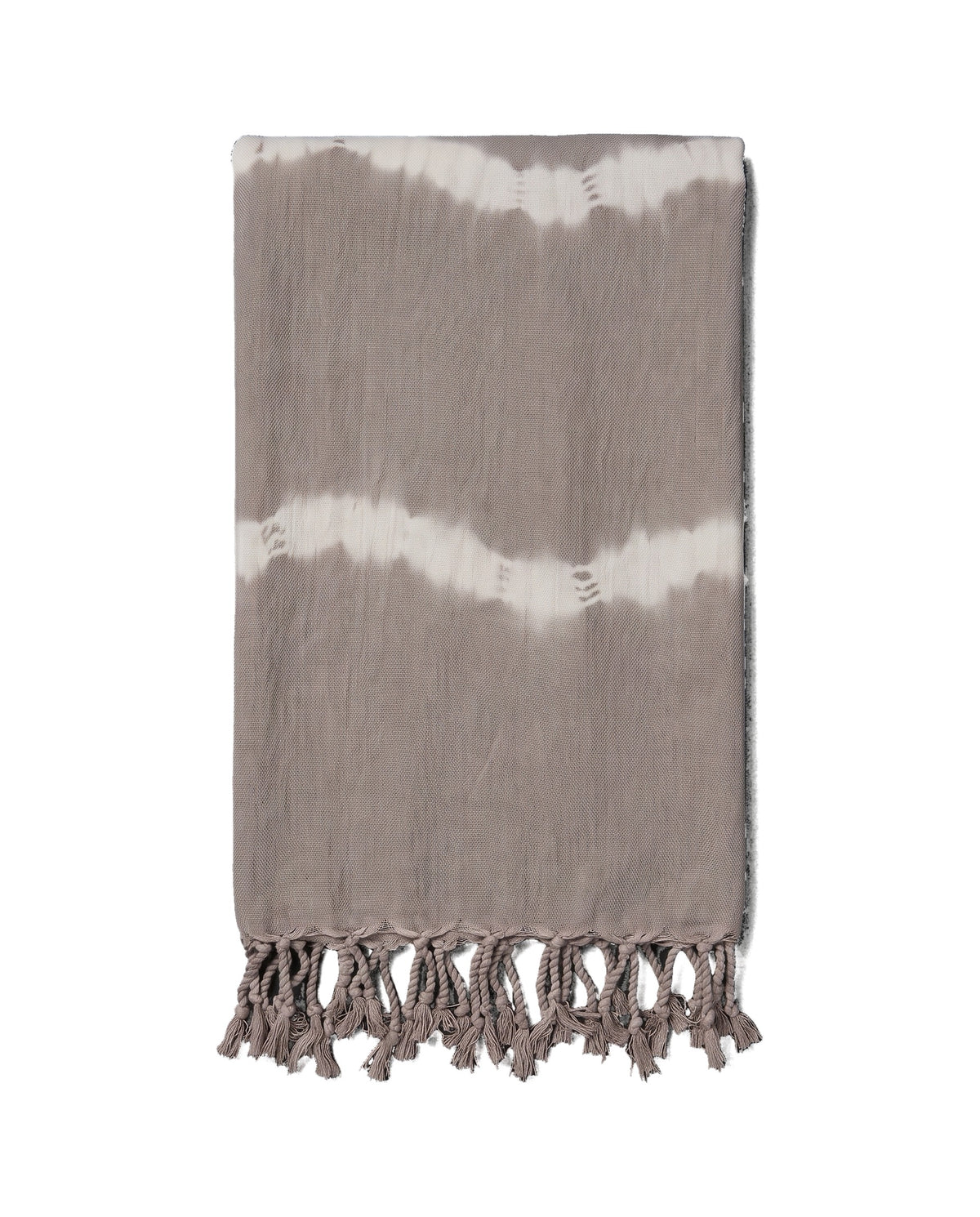 tie dye hamamdoek taupe - vrijstaand