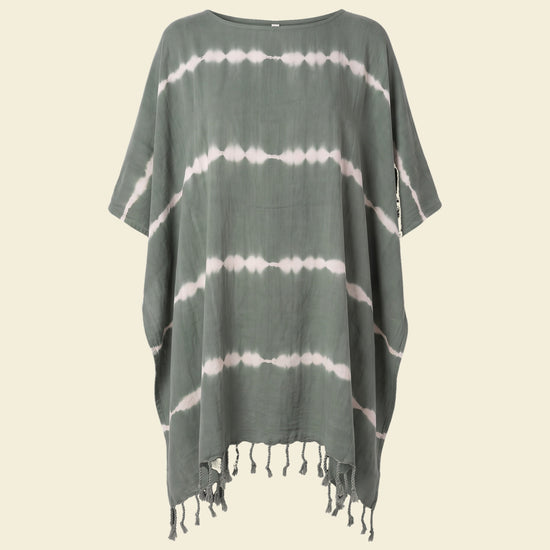 tie dye strandtuniek almond green - op kleur