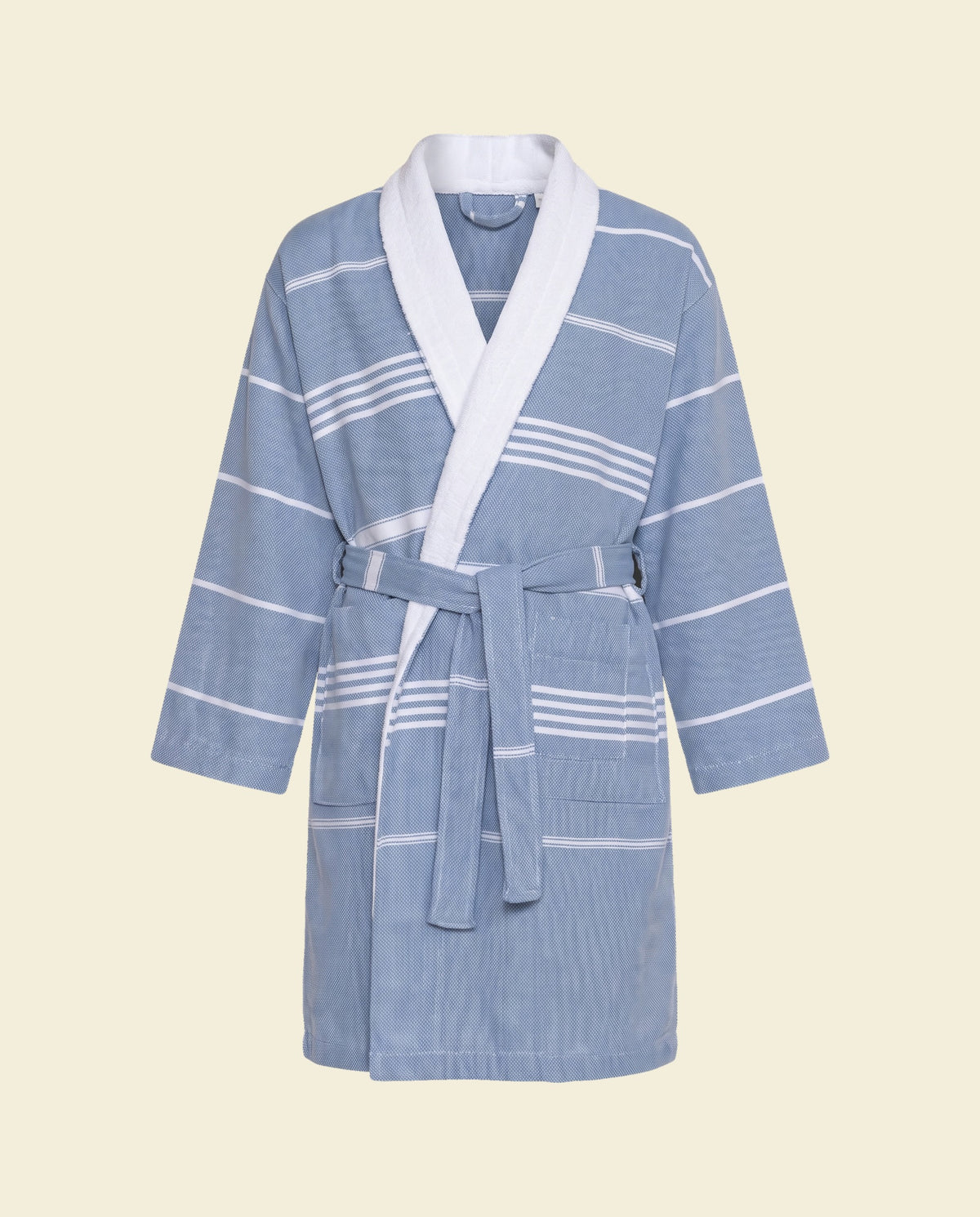 twinning kinder badjas Leyla badstof air blue - op kleur