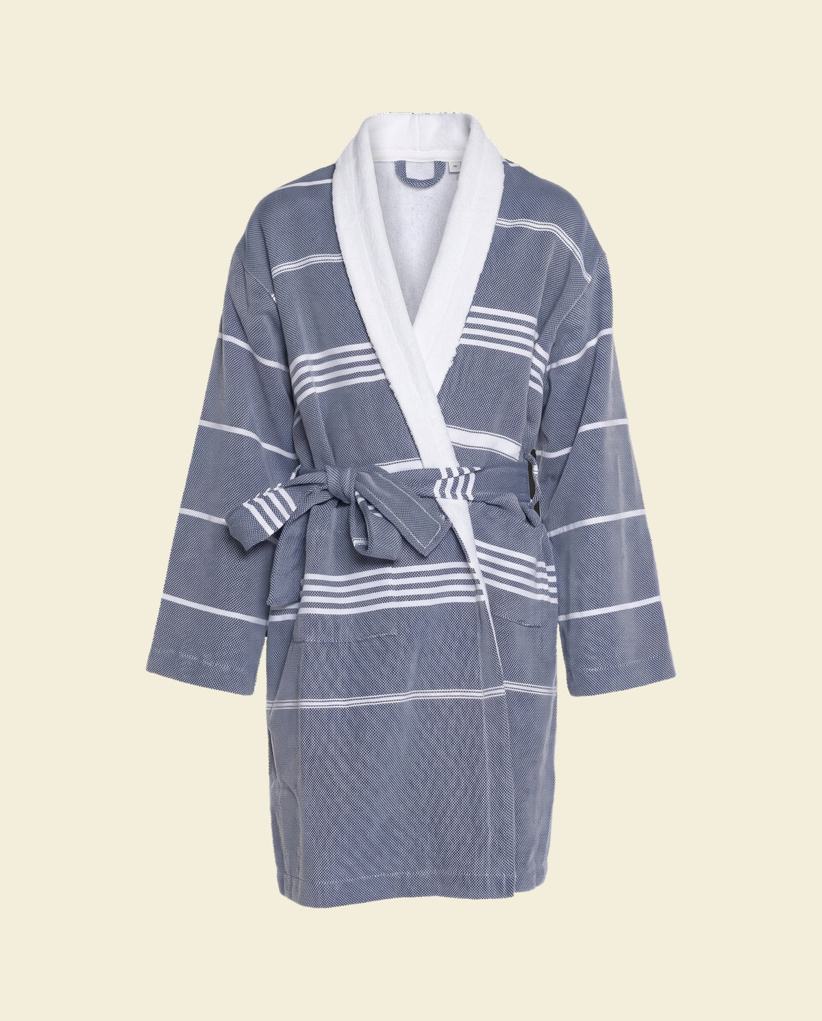 twinning kinder badjas Leyla badstof navy - op kleur