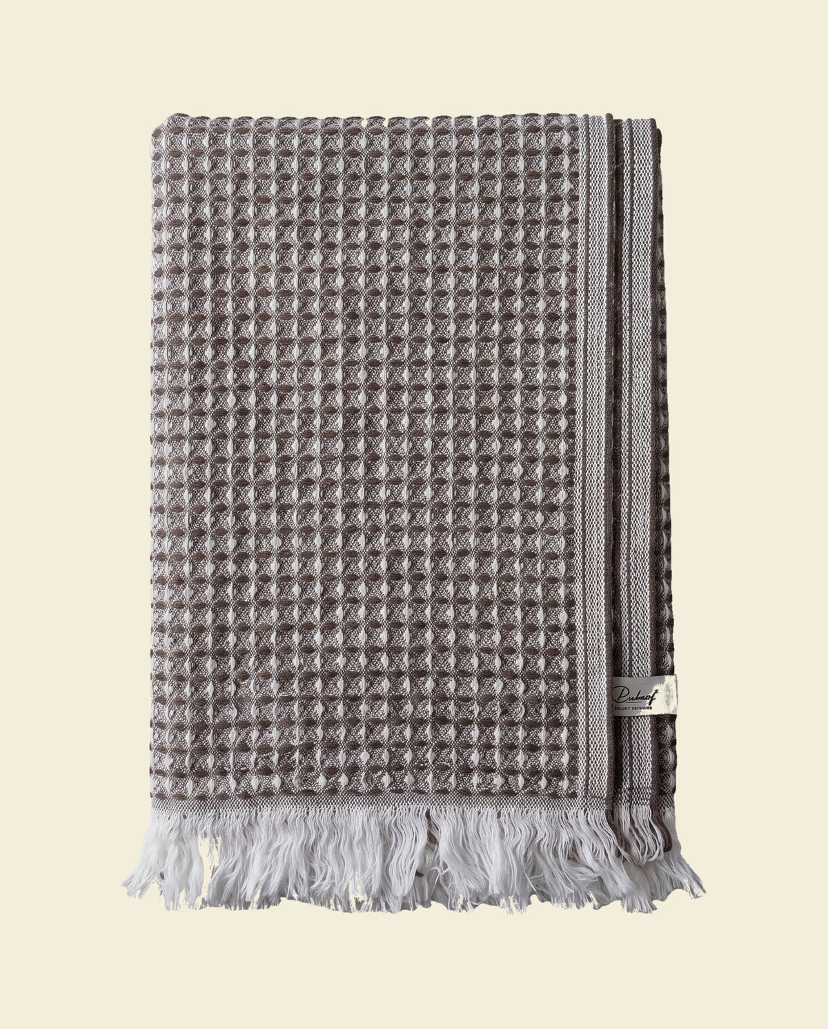 wafel hamamdoek bruin - op kleur