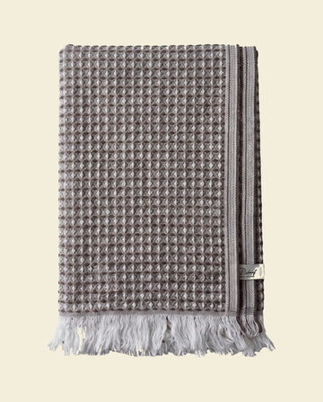 wafel hamamdoek bruin - op kleur