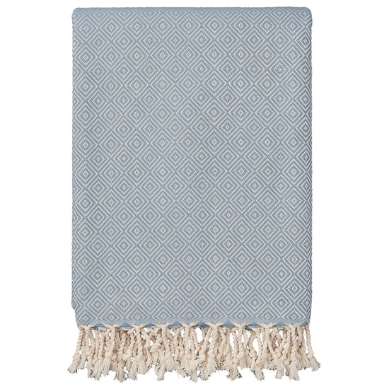 XXL hamamdoek Diamond air blue - vrijstaand