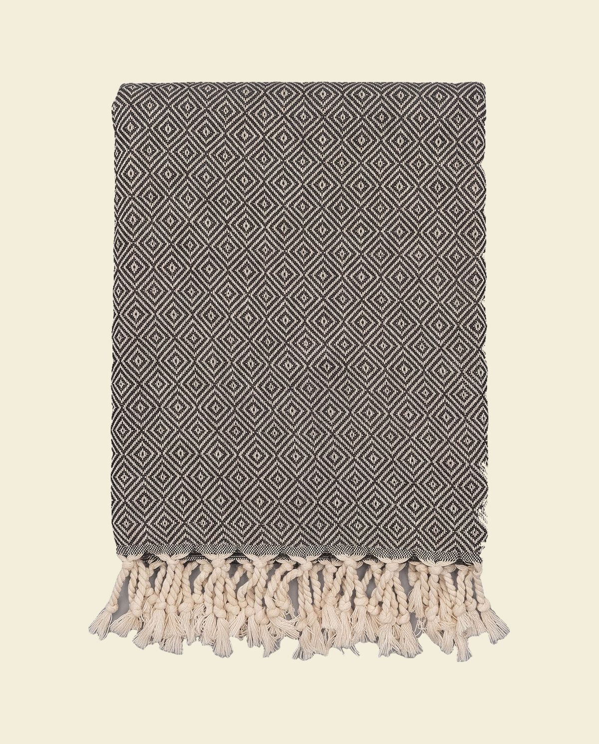 XXL hamamdoek Diamond black - op kleur