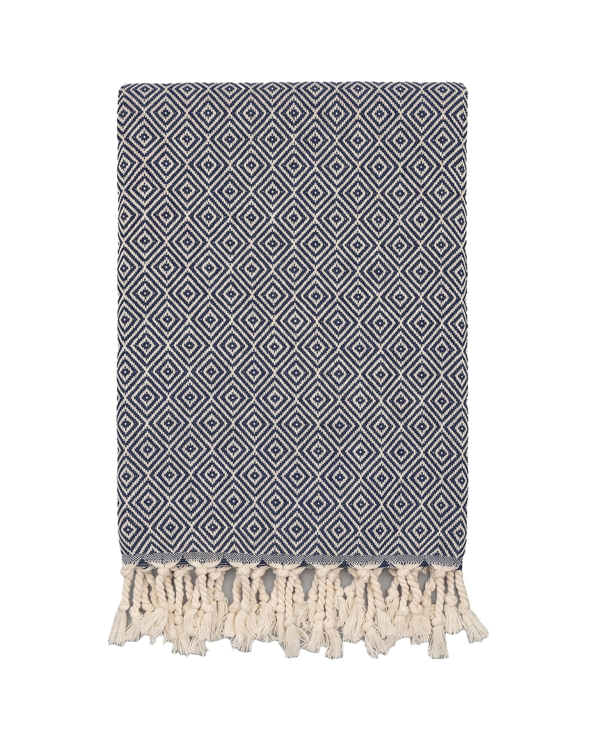 XXL hamamdoek Diamond navy - vrijstaand