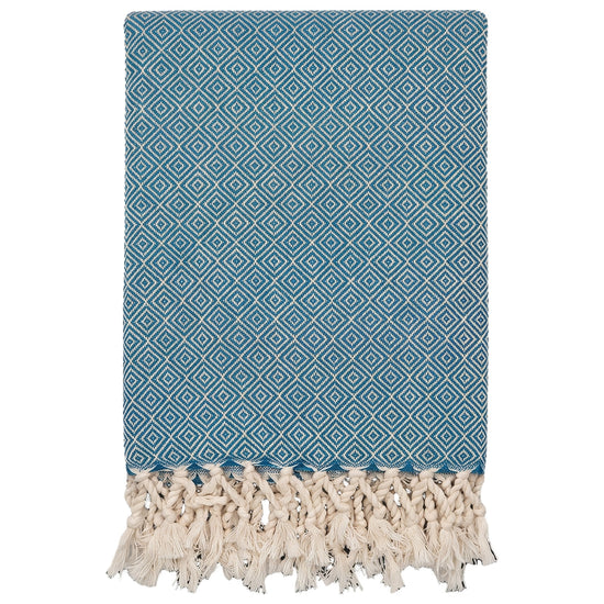 XXL hamamdoek Diamond petrol blue - vrijstaand