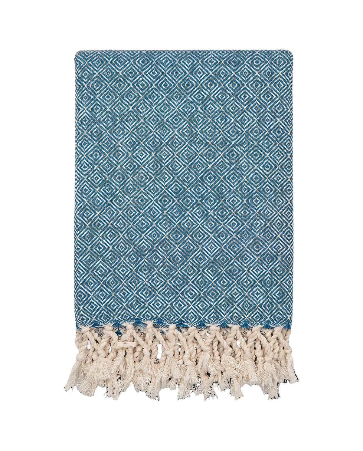 XXL hamamdoek Diamond petrol blue - vrijstaand