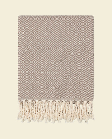 XXL hamamdoek Diamond taupe