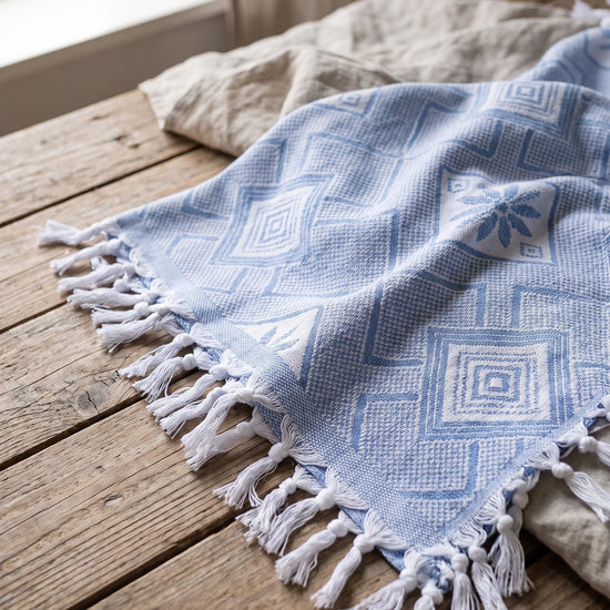 zomersprei Baklava blauw - detail