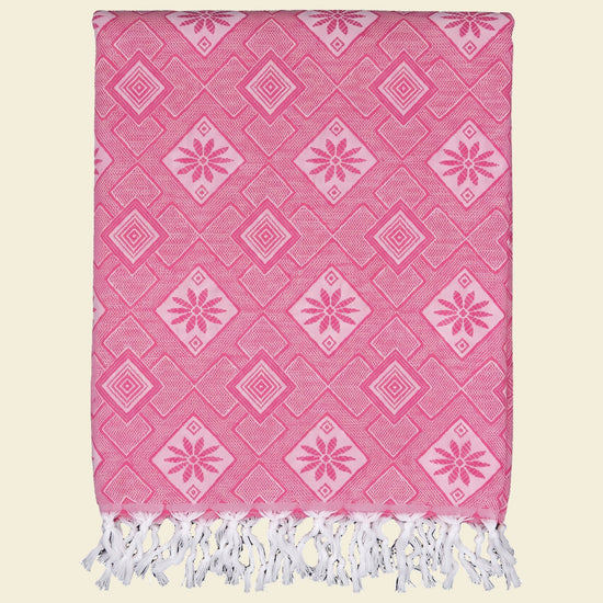zomersprei Baklava fuchsia - op kleur