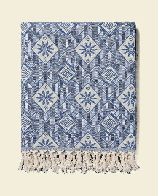 zomersprei Baklava marineblauw - op kleur