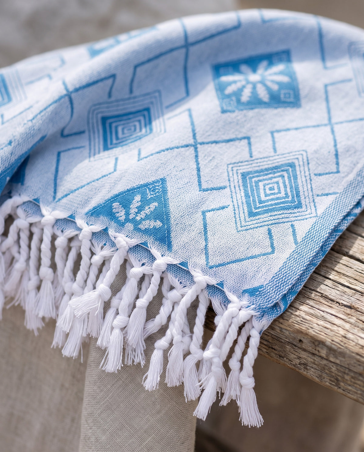 zomersprei Baklava oceaanblauw - detail