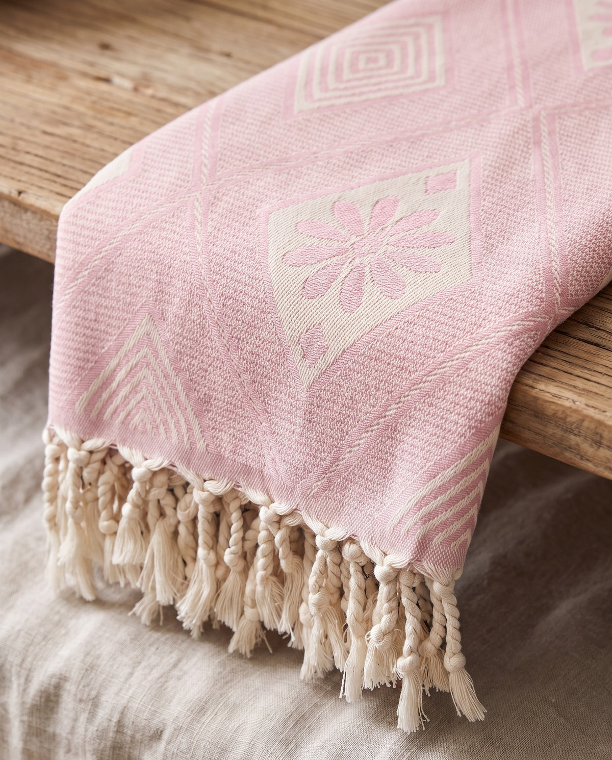 zomersprei Baklava roze - detail