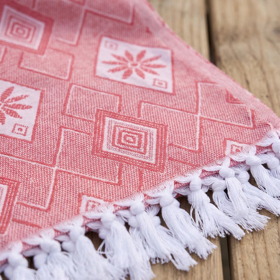 zomersprei Baklava steenrood - detail