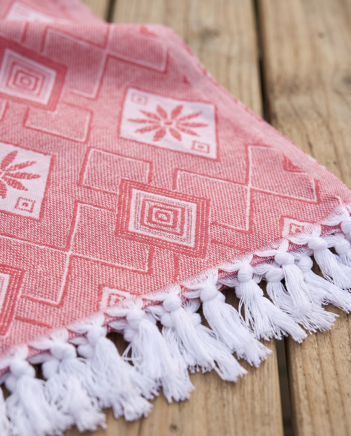 zomersprei Baklava steenrood - detail